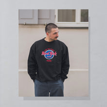 Lade das Bild in den Galerie-Viewer, Hard Rock Cafe Sweatshirt &quot;Save the Planet Paris&quot; 90er, schwarz, L/XL
