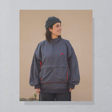 Lade das Bild in den Galerie-Viewer, Adidas Quarter Zip Trainingsjacke &quot;fleece lined&quot; 2002 grau, XL
