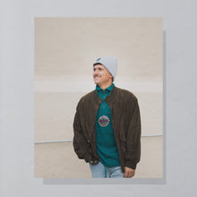Lade das Bild in den Galerie-Viewer, Quarter Zip - Patch - 90er, blau, L
