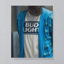 Lade das Bild in den Galerie-Viewer, Screen Stars T-Shirt &quot;Bud Light&quot; 90er Single Stitch Made in the USA, weiß, XL
