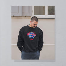 Lade das Bild in den Galerie-Viewer, Hard Rock Cafe Sweatshirt &quot;Save the Planet Paris&quot; 90er, schwarz, L/XL
