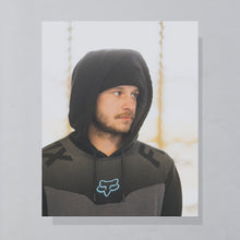 Lade das Bild in den Galerie-Viewer, Fox Hoodie, schwarz/grau, M/L
