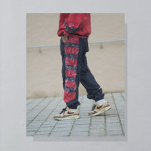 Lade das Bild in den Galerie-Viewer, Reebok Trainingshose dünn 90er, grau/rot, XL/XXL
