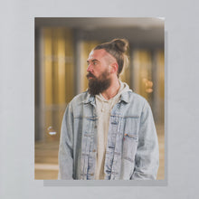 Lade das Bild in den Galerie-Viewer, Polo Ralph Lauren Hoodie dünn "waffle" 90er/00er, grau/beige, XL
