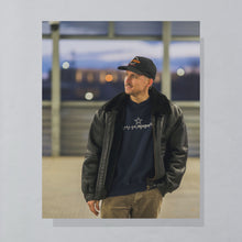 Lade das Bild in den Galerie-Viewer, Jacke "Kunstleder" 90er, schwarz, XL
