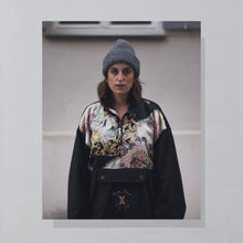 Lade das Bild in den Galerie-Viewer, Magic Venture Quarter Zip Fleece 90er, schwarz/grau, L/XL
