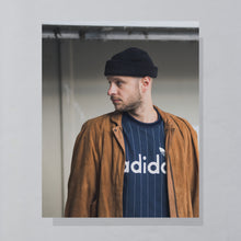 Lade das Bild in den Galerie-Viewer, Lederjacke 80er mit Schulterpolster, braun, M/L Damen
