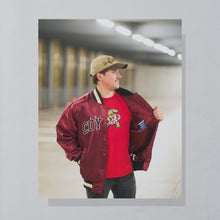 Lade das Bild in den Galerie-Viewer, Starter Satin Bomberjacke &quot;Arizona Coyotes&quot; 00er, rot, L/XL
