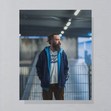 Lade das Bild in den Galerie-Viewer, Adidas Fleece Jacke 00er, blau, L/XL
