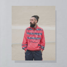 Lade das Bild in den Galerie-Viewer, Reebok Trainingsjacke dünn 90er, grau/rot, L/XL
