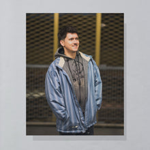 Lade das Bild in den Galerie-Viewer, Nitro Zip Hoodie 00er, grau/blau, M
