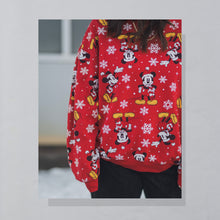 Lade das Bild in den Galerie-Viewer, Disney Sweatshirt Mickey Christmas, rot, M/L
