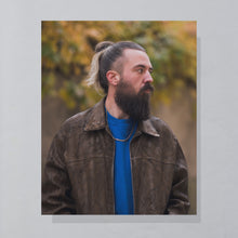 Lade das Bild in den Galerie-Viewer, Russell Athletic Sweatshirt &quot;Wheat Ride&quot; 90er Made in the USA, blau, L/XL
