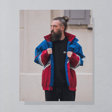Lade das Bild in den Galerie-Viewer, Logo Athletic Jacke "NFL Buffalo Bills" 90er, blau/rot, XL/XXL
