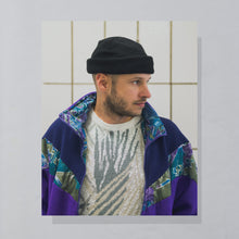 Lade das Bild in den Galerie-Viewer, Fleece Jacke 80er/90er, lila, M breit
