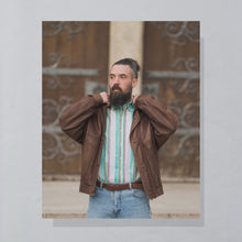 Lade das Bild in den Galerie-Viewer, Ultsch Lederjacke "Umfahrer" 90er, braun, L/XL
