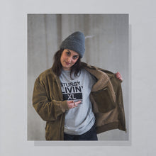 Lade das Bild in den Galerie-Viewer, Jacke &quot;Wildleder&quot; 90er Made in Italy sherpa lined, braun, L/XL
