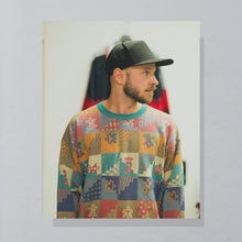 Lade das Bild in den Galerie-Viewer, Strickpullover - crazy pattern - 90er Made in Italy, mehrfarbig, L
