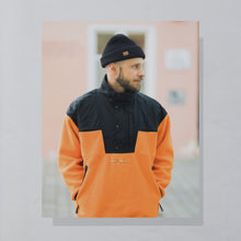 Lade das Bild in den Galerie-Viewer, Great Escapes Quarter Zip Fleece - Polartec - 90er/00er, orange, L
