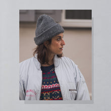 Lade das Bild in den Galerie-Viewer, Adidas Jacke &quot;Bomber&quot; 80er/90er Made in Hong Kong, grau, L/XL
