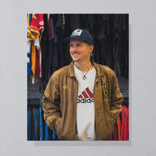 Lade das Bild in den Galerie-Viewer, Adidas Jacke &quot;echtes Leder&quot; 80er/90er Made in Korea, braun, L/XL
