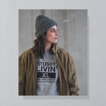 Lade das Bild in den Galerie-Viewer, Stüssy T-Shirt &quot;deadstock&quot;, grau, L/XL schmal
