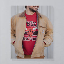 Lade das Bild in den Galerie-Viewer, Fruit of the Loom Sweatshirt &quot;Da`Bulls Repeat a Bulls&quot; 90er Made in the USA, rot, L/XL
