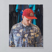 Lade das Bild in den Galerie-Viewer, SJ Mütze "Beijing Golf Club China" 5 Panel 90er, rot, Einheitsgröße
