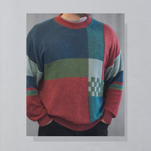 Lade das Bild in den Galerie-Viewer, Pit Hayet Strickpullover 90er, mehrfarbig, L
