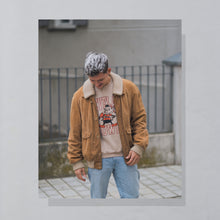 Lade das Bild in den Galerie-Viewer, Casa Veneta Jacke &quot;Wildleder&quot; Made in Italy 90er, braun, L

