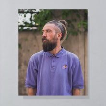 Lade das Bild in den Galerie-Viewer, Nike Poloshirt "Baseball" 90er, lila, L breit

