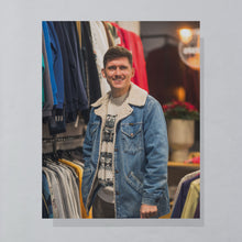 Lade das Bild in den Galerie-Viewer, Monello Strickpullover Made in Italy 90er, beige/blau/grau, XL
