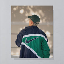 Lade das Bild in den Galerie-Viewer, Nike Trainingsjacke 90er, grün/blau, L/XL
