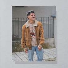 Lade das Bild in den Galerie-Viewer, Casa Veneta Jacke &quot;Wildleder&quot; Made in Italy 90er, braun, L
