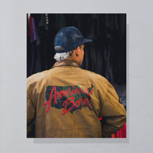 Lade das Bild in den Galerie-Viewer, Adidas Jacke &quot;echtes Leder&quot; 80er/90er Made in Korea, braun, L/XL
