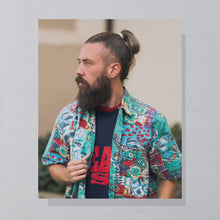 Lade das Bild in den Galerie-Viewer, T-Shirt &quot;Olympia Team USA Spalding&quot; 80er/90er single stitch, blau, L/XL
