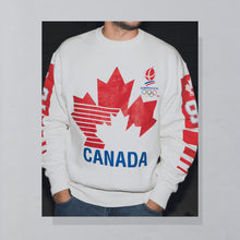 Lade das Bild in den Galerie-Viewer, Fruit of the Loom Sweatshirt &quot;Canada Albertville&quot; 1992 Made in Canada, weiß, L/XL
