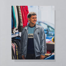 Lade das Bild in den Galerie-Viewer, Adidas Trainingsjacke 90er, blau/grau, XL
