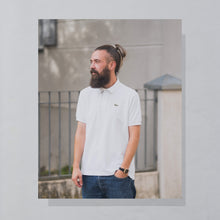 Lade das Bild in den Galerie-Viewer, Lacoste Chemise Polo 90er Made in France, weiß, L/XL
