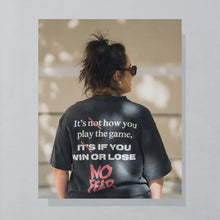 Lade das Bild in den Galerie-Viewer, No Fear T-Shirt "WIN OR LOSE" 90er Made in the USA single stitch, schwarz, XL
