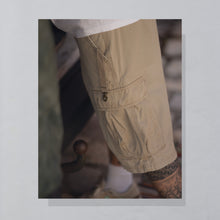 Lade das Bild in den Galerie-Viewer, Freeman T. Porter Shorts 00er, beige/grau, 36
