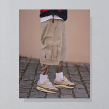 Lade das Bild in den Galerie-Viewer, Freeman T. Porter Shorts 00er, beige/grau, 36
