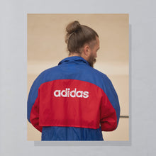 Lade das Bild in den Galerie-Viewer, Adidas Regenjacke &quot;FC Bayern München&quot; 90er, rot/blau, XL/XXL
