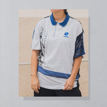 Lade das Bild in den Galerie-Viewer, Lotto Polo &quot;for Boris Becker&quot; 90er, grau/blau, L/XL

