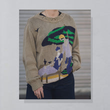 Lade das Bild in den Galerie-Viewer, Umberto Ginocchietti Strickpullover Damen Made in Italy, mehrfarbig, L/XL schmal
