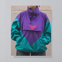 Lade das Bild in den Galerie-Viewer, Schöffel Schlupfjacke &quot;Gore-Tex&quot; 80er/90er, blau/lila, L/XL breit
