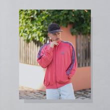 Lade das Bild in den Galerie-Viewer, Adidas Trainingsjacke 90er, pink/rot, L/XL
