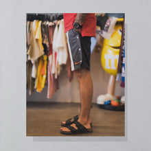 Lade das Bild in den Galerie-Viewer, Nike Shorts "Hoops" 90er, weiß/schwarz, S
