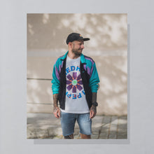 Lade das Bild in den Galerie-Viewer, Adidas Trainingsjacke 90er, schwarz/blau, S/M
