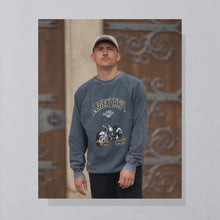 Lade das Bild in den Galerie-Viewer, Harley Davidson Sweatshirt &quot;Legendary&quot; 90er Made in Macau, grau/blau, XL
